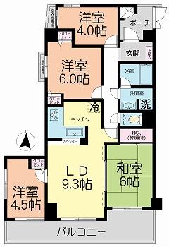 Floor plan. 4LDK, Price 20,200,000 yen, Occupied area 71.86 sq m , Balcony area 11.31 sq m