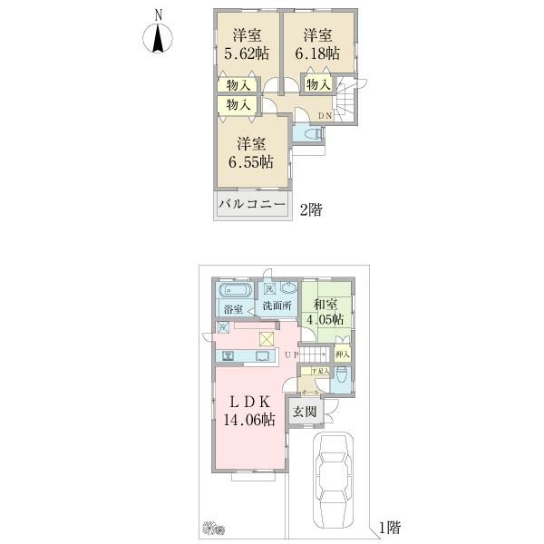 Floor plan. 32,900,000 yen, 4LDK, Land area 88 sq m , Building area 85.28 sq m floor plan
