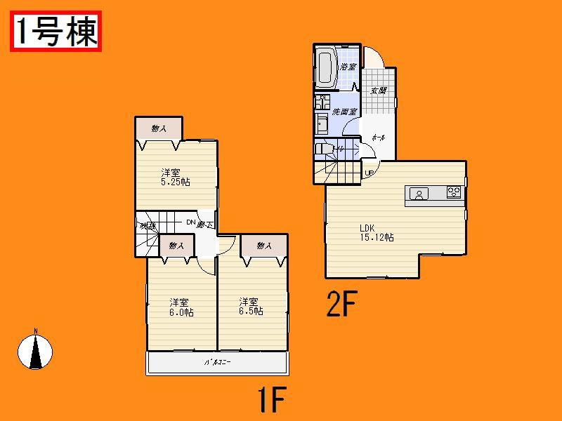 Floor plan. 22,800,000 yen, 3LDK, Land area 96.43 sq m , Building area 77 sq m floor plan