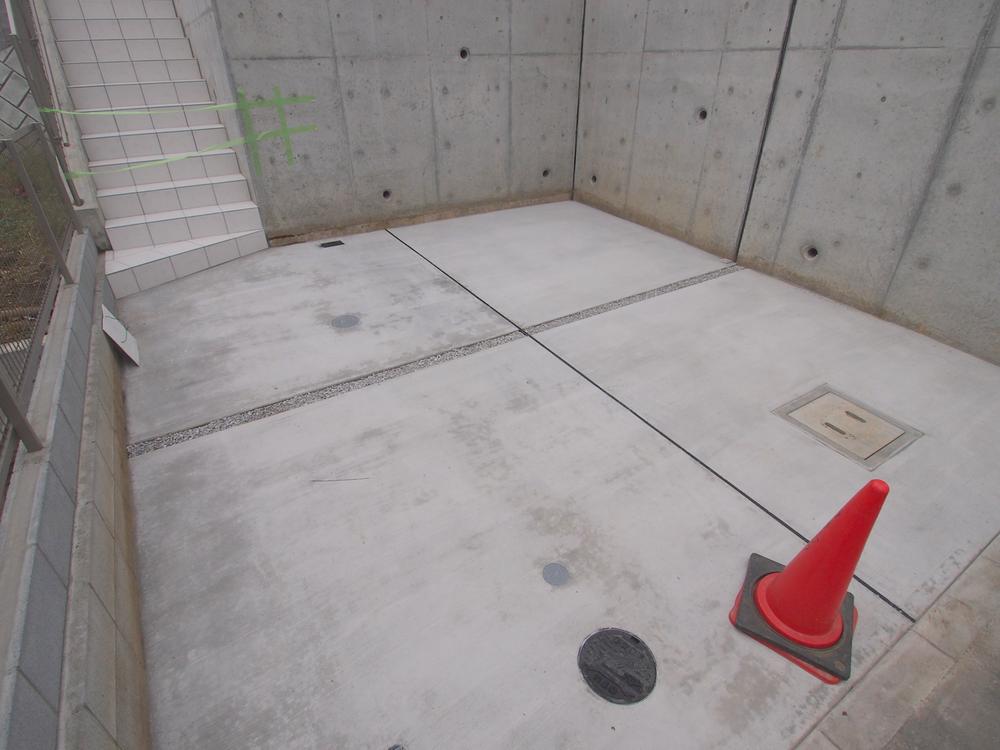 Parking lot. Spacious parking space