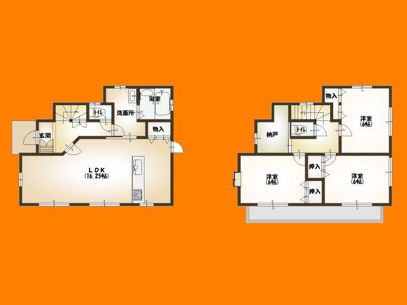 Floor plan. 17.8 million yen, 3LDK + S (storeroom), Land area 120.38 sq m , Building area 89.42 sq m floor plan