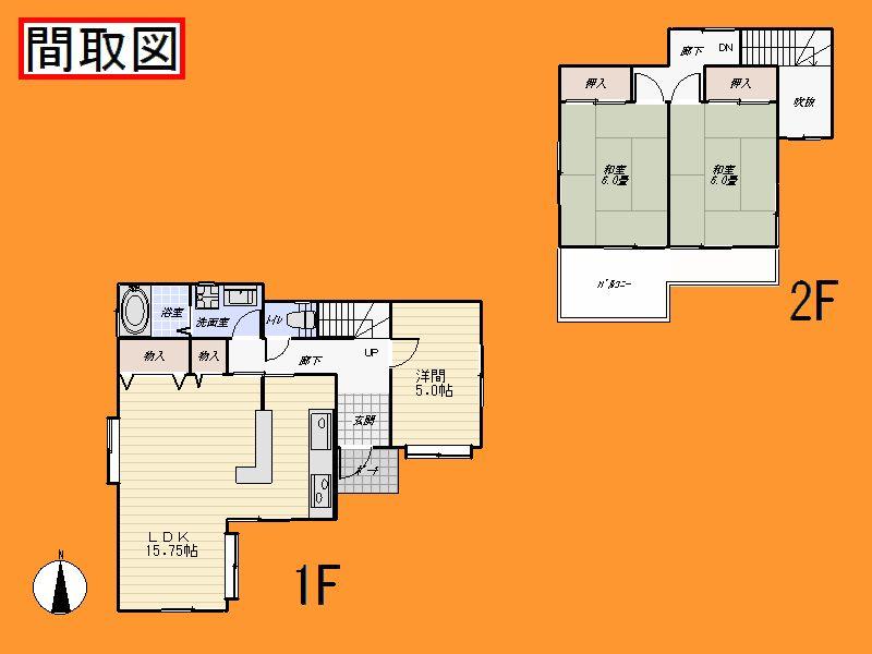 Floor plan. 14 million yen, 3LDK, Land area 115.36 sq m , Building area 73.27 sq m floor plan