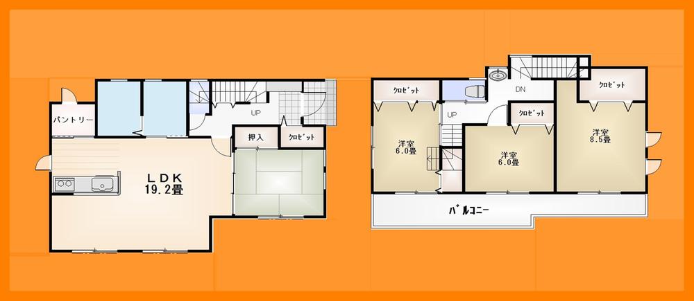 Floor plan. 32,800,000 yen, 4LDK, Land area 166.32 sq m , Building area 118.56 sq m