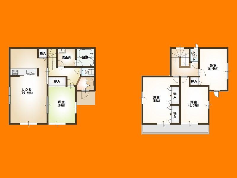 Floor plan. 22,800,000 yen, 4LDK, Land area 159.82 sq m , Building area 97.2 sq m floor plan