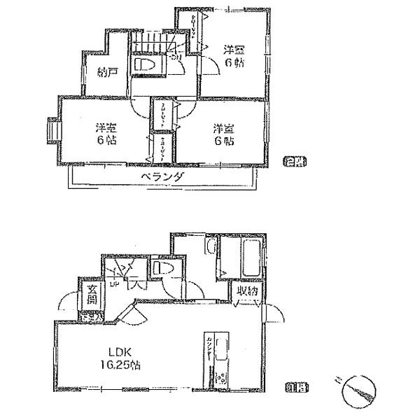 Floor plan. 17.8 million yen, 3LDK, Land area 120.38 sq m , Building area 89.42 sq m