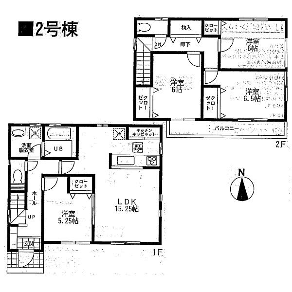 Floor plan. 29,800,000 yen, 4LDK, Land area 129.1 sq m , Building area 97.7 sq m