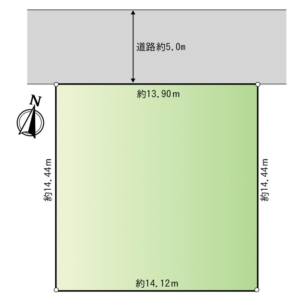 Compartment figure. Land price 17.8 million yen, Land area 202.6 sq m