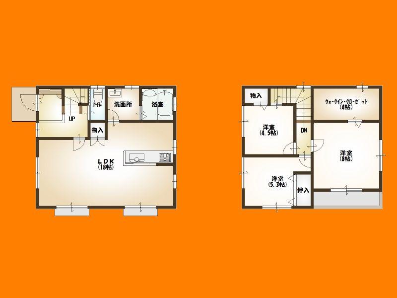 Floor plan. 23,900,000 yen, 3LDK, Land area 147.48 sq m , Building area 89.43 sq m floor plan