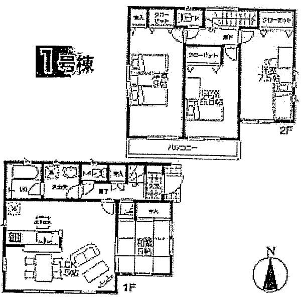 Floor plan. 20.8 million yen, 4LDK, Land area 128.83 sq m , Building area 95.98 sq m