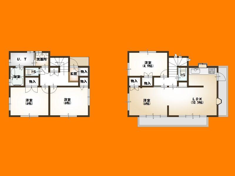 Floor plan. 22,800,000 yen, 4LDK, Land area 287.4 sq m , Building area 83.45 sq m floor plan