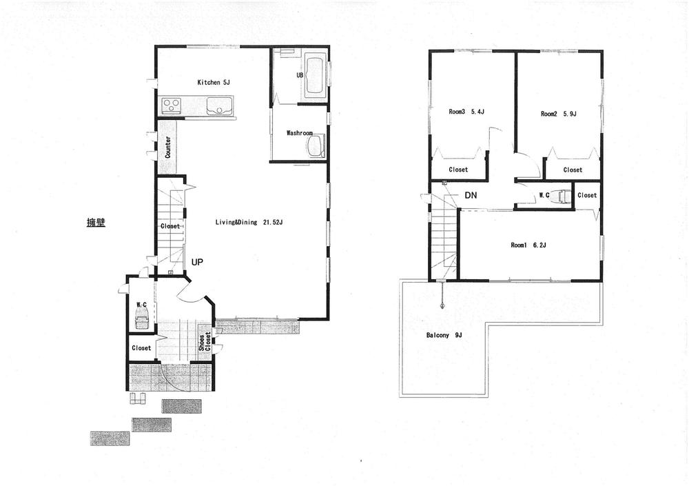Floor plan. 32,800,000 yen, 3LDK, Land area 152.14 sq m , 3LDK of new homes that become excited just looking at building area 91.91 sq m! Please feel free to contact us First.