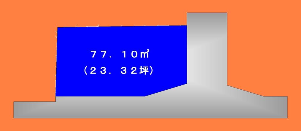 Compartment figure. Land price 9 million yen, Land area 77.1 sq m