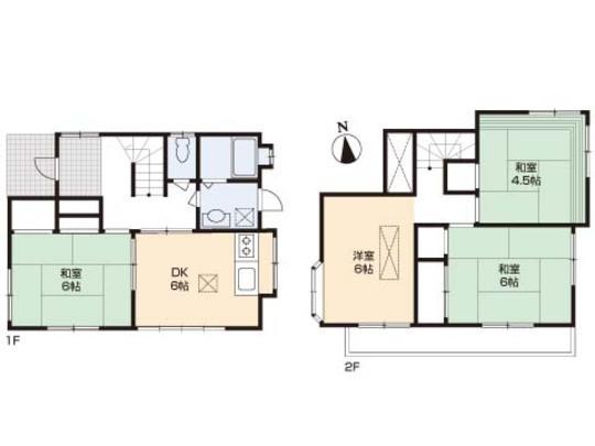 Floor plan. 17.8 million yen, 4DK, Land area 78.65 sq m , Building area 65.05 sq m floor plan