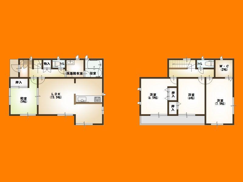 Floor plan. 24,800,000 yen, 4LDK, Land area 131.72 sq m , Building area 95.17 sq m floor plan