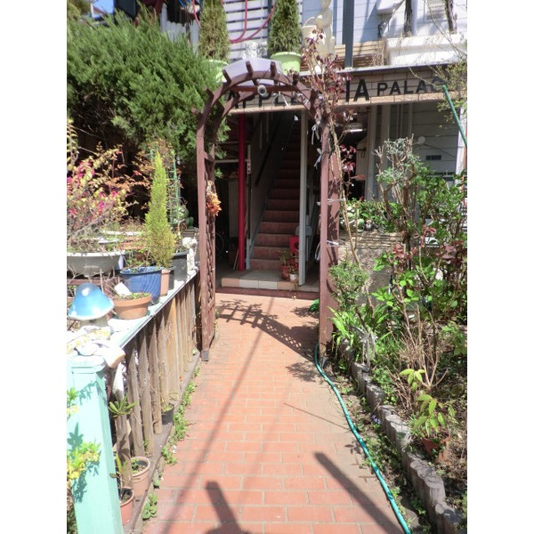 Entrance. Green plenty