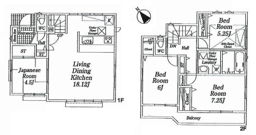Floor plan. 31,800,000 yen, 4LDK, Land area 94.31 sq m , Building area 93.96 sq m