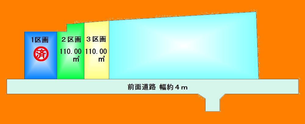 Compartment figure. Land price 31,800,000 yen, Land area 110 sq m