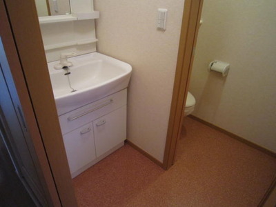 Washroom. Independent wash basin dressing room