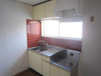 Kitchen. There is a window in the kitchen (reversal in the room)