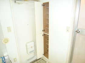 Entrance. Shoebox that small items can be stored