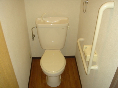 Toilet. Of course, bus toilet by
