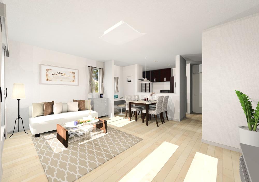 Rendering (introspection). (Building 2) living Rendering Furniture, etc., Not included in the price. Please put in advance consent.