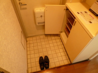 Entrance. There is firmly cupboard
