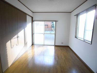 Living and room. Bright two-plane daylight Western-style