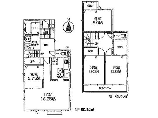 Floor plan. 35,800,000 yen, 3LDK, Land area 125.63 sq m , Building area 95.58 sq m floor plan