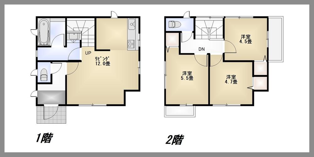 Floor plan. 25,800,000 yen, 3LDK, Land area 68.92 sq m , Building area 66.42 sq m 2013 September shooting