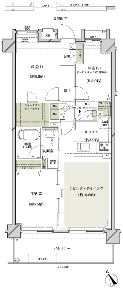 Floor: 3LDK + WIC, the occupied area: 71.37 sq m, Price: TBD