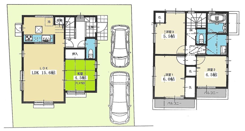 Floor plan. 35,800,000 yen, 4LDK, Land area 110.9 sq m , Building area 88.5 sq m
