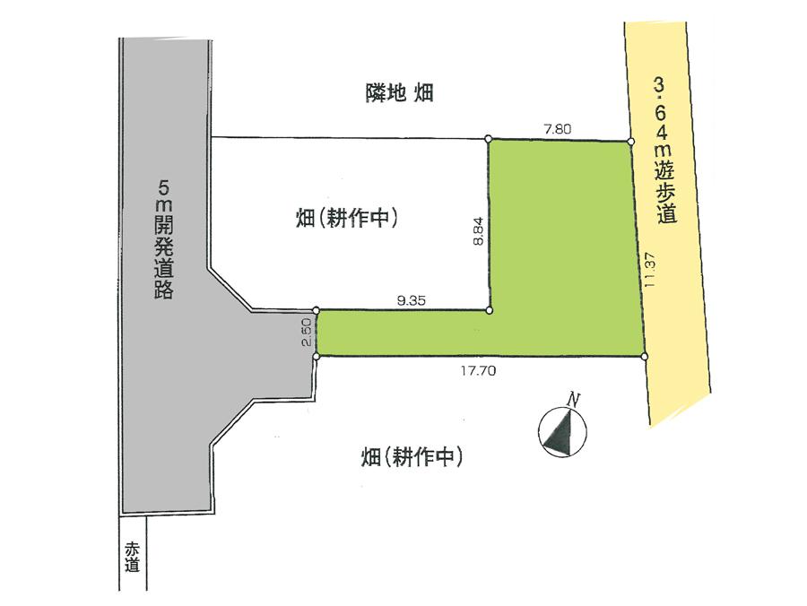 Compartment figure. Land price 29,900,000 yen, Land area 115 sq m