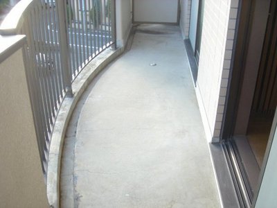 Balcony. Balcony with depth