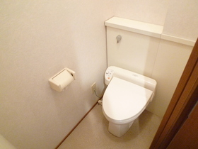 Toilet. There are toilet seat with cleaning function