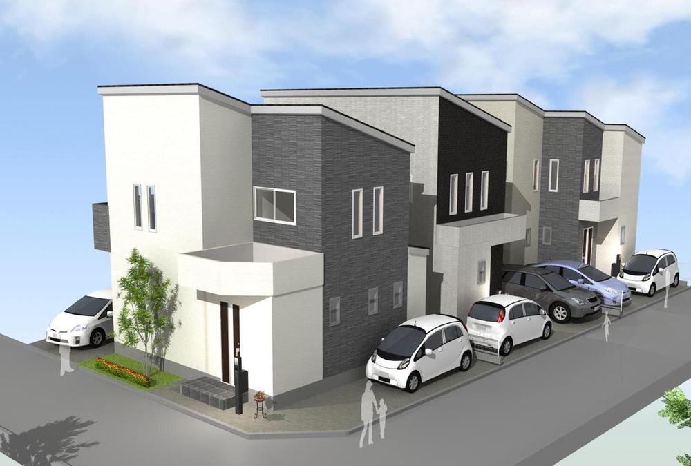 Building plan example (Perth ・ appearance). Building plan example (1 ~ No. 3 locations) Building price 13 million yen (tax included), Building area of ​​approximately 92.56 sq m Attached to reference Perth has caused to draw on the basis of the drawings, Slightly different from the current state. 