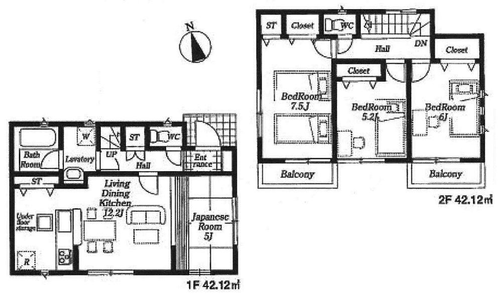 Floor plan. 33,800,000 yen, 4LDK, Land area 100.02 sq m , Building area 84.24 sq m