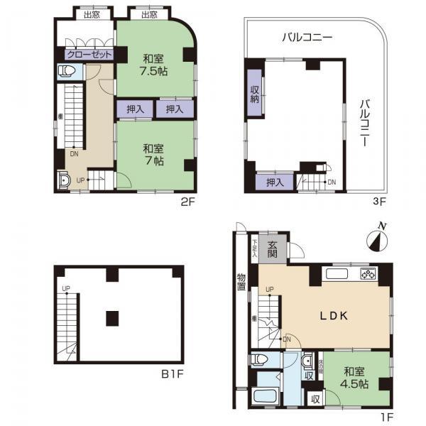 Floor plan. 41,800,000 yen, 5LDK+S, Land area 110.01 sq m , Building area 119.16 sq m