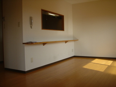 Living and room. Easy-to-use face-to-face kitchen!