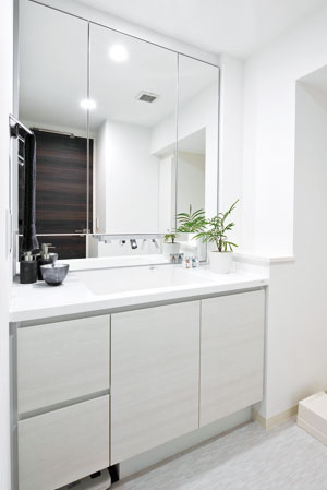 Bathing-wash room.  [Powder Room] Important personal space for day-to-day powder room is clean. We have put together beautifully a user-friendly feature.