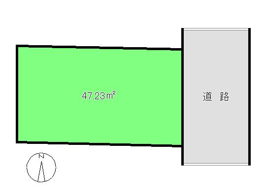 Compartment figure. Land price 15 million yen, Land area 47.23 sq m