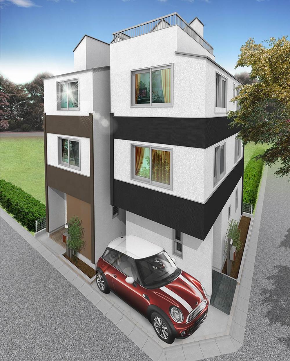 Rendering (appearance). Designer house (same specifications)