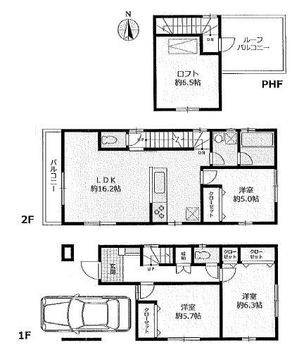 Floor plan. 42,900,000 yen, 3LDK, Land area 71.95 sq m , Building area 98.94 sq m