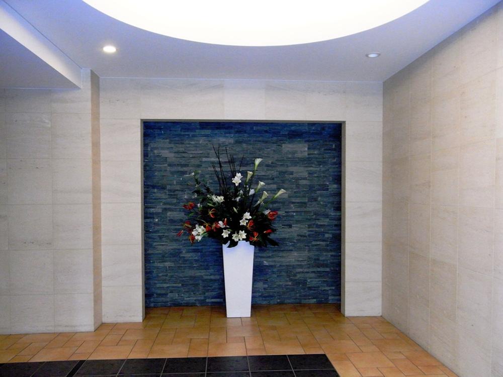 lobby. Mosaic tile characteristic entrance lobby