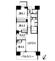 Floor: 3LDK + SIC, the occupied area: 66.84 sq m, Price: 44,728,300 yen, now on sale