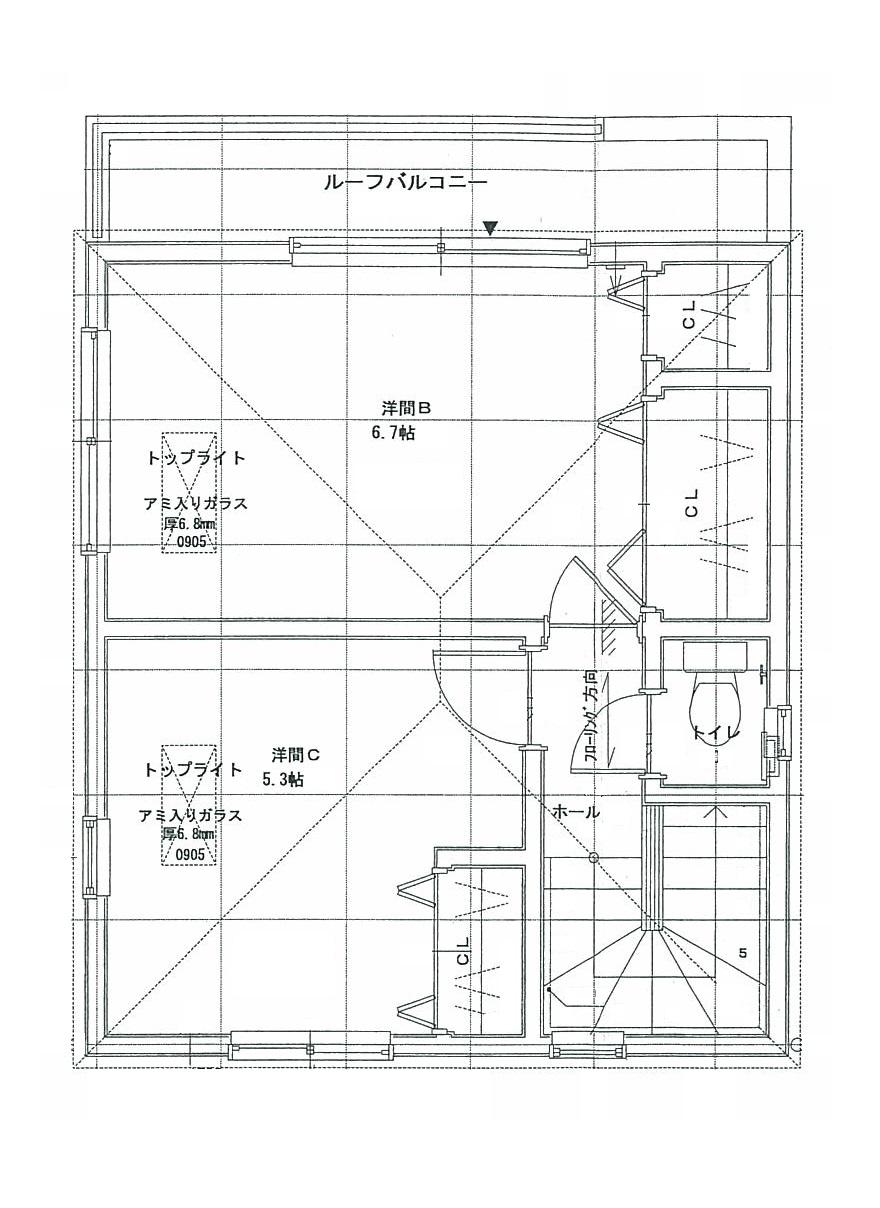 Floor plan. 38 million yen, 4LDK, Land area 46.79 sq m , Building area 81.36 sq m   [3 floor Floor Plan]