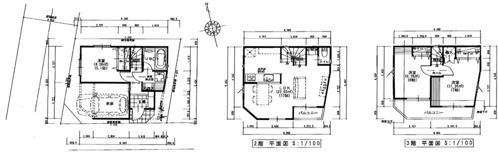 Floor plan. 38,800,000 yen, 3LDK, Land area 49.98 sq m , Building area 88.54 sq m
