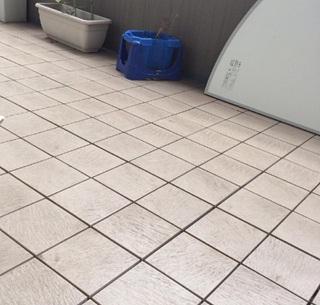 Balcony. balcony  ~ Veranda has become laid stone tile ~