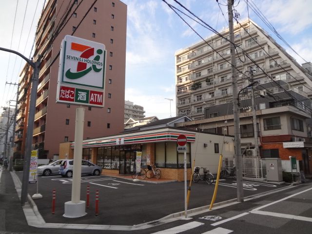 Convenience store. Seven-Eleven Arakawa Higashinippori 2-chome up (convenience store) 160m