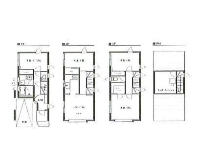 Floor plan. 42 million yen, 4LDK, Land area 55.09 sq m , Building area 93.45 sq m